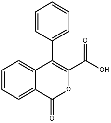1-氧代-4-苯基-异色烯-3-羧酸 结构式
