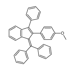 4-(1-benzhydrylidene-3-phenyl-inden-2-yl)-anisole 结构式