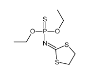 N-二乙氧基硫代膦酰-1,3-二噻戊环-2-亚胺 结构式