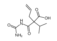 2-[[(氨基羰基)氨基]羰基]-2-(1-甲基乙基)-4-戊烯酸 结构式