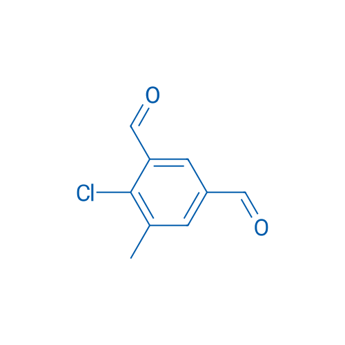 4-氯-5-甲基-1,3-苯二甲醛 结构式