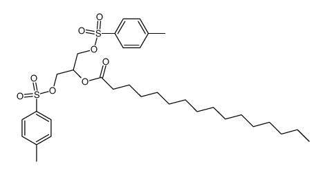 1,3-二(对甲苯磺酰氧基)丙-2-基棕榈酸酯 结构式