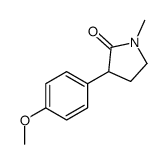 3-(4-甲氧基苯基)-1-甲基吡咯烷-2-酮 结构式