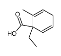 1-乙基-2-甲基-2,5-环己二烯-1-羧酸 结构式