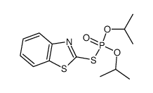 Phosphorothioic acid, S-2-benzothiazolyl O,O-bis(1-methylethyl) ester (9CI) 结构式