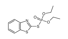 S-(苯并[d]噻唑-2-基)O,O-二乙基硫代磷酸酯 结构式