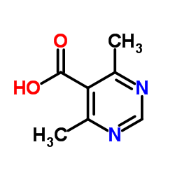 4,6-二甲基嘧啶-5-甲酸 结构式
