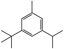 1-叔丁基-3-异丙基-5-甲基苯 结构式