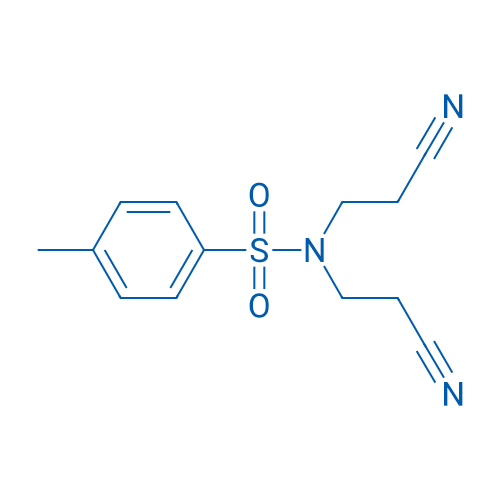 N,N-双(2-氰乙基)-4-甲基苯磺酰胺 结构式