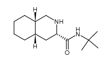 N-叔丁基十氢异喹啉-3-甲酰胺 结构式