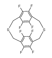 6,6,7,7,13,14,15,16-八氟-3,10-二硫杂三环[10.2.2.25,8]十八碳-1(14),5,6,8(7),12,15-六烯 结构式