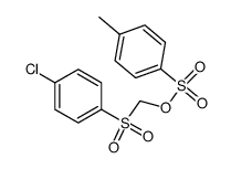 Methanol, 1-[(4-chlorophenyl)sulfonyl]-, 1-(4-methylbenzenesulfonate) 结构式