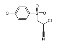 2-氯-3-(4-氯苯基磺酰基)丙腈 结构式