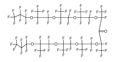 4,7,10,13,17,20,23,26-八氧杂二十九烷-15-酮，1,1,1,2,2,3,3,5,6,6,8,9,9,11,12,12,14,16,18,18,19,21,21,22,24,24,25,27,27,28,28,29,29,29-三十四氟-5,8,11,14,16,19,22,25-八(三氟甲基)- 结构式