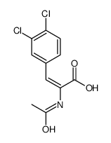 2-ACETYLAMINO-3-(3,4-DICHLOROPHENYL)ACRYLIC ACID 结构式