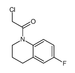1-(氯乙酰基)-6-氟-1,2,3,4-四氢喹啉 结构式