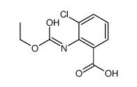 3-氯-2-(乙氧羰基氨基)苯甲酸 结构式