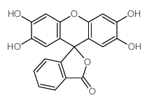 2',3',6',7'-四羟基螺[2-苯并呋喃-3,9'-氧杂蒽]-1-酮 结构式