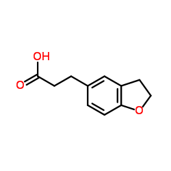 2,3-二氢苯并呋喃-5-丙酸 结构式