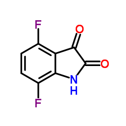 4,7-二氟靛红 结构式