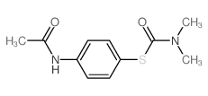 N-[4-(二甲基氨基甲酰硫基)苯基]乙酰胺 结构式