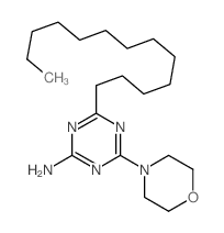 4-吗啉-4-基-6-十三烷基-1,3,5-三嗪-2-胺 结构式