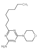4-庚基-6-吗啉-4-基-1,3,5-三嗪-2-胺 结构式