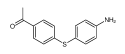 1-[4-(4-氨基苯基)硫基苯基]乙酮 结构式