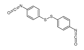 双(4-异氰酸酯苯基)二硫化物 结构式
