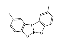 2,10-二甲基-[1,2,3]苯并二硫二磷杂环戊并[2,3-b][1,2,3]苯并二硫二磷杂环戊二烯 结构式