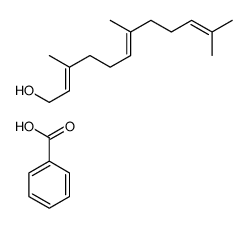 3,7,11-三甲基-2,6,10-十二碳三烯-1-醇苯甲酸酯 结构式