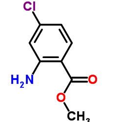 2-氨基-4-氯苯甲酸甲酯 结构式