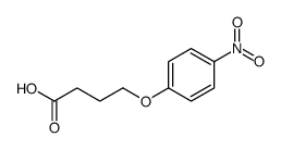 4-(4-硝基苯氧基)丁酸 结构式