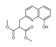 Propanedioic acid, [(8-hydroxy-2-quinolinyl)methyl]-, dimethyl ester 结构式