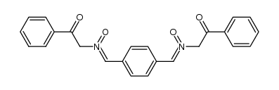 Ethanone, 2,2'-[1,4-phenylenebis[methylidyne(oxidonitrilo)]]bis[1-phenyl- (9CI) 结构式