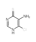 5-氨基-6-氯-1H-嘧啶-4-硫酮 结构式