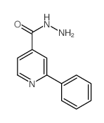 2-苯基-4-吡啶甲酰肼 结构式