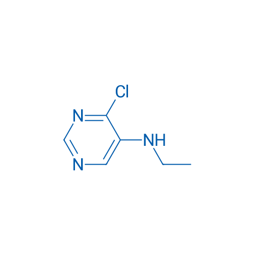 4-氯-N-乙基嘧啶-5-胺 结构式