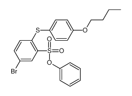 5-溴-2-[(4-丁氧基苯基)硫代]苯磺酸苯酯 结构式