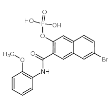 萘酚AS-BI磷酸盐 结构式