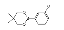 3-甲氧基苯硼酸新戊二醇酯 结构式