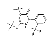 1-[2-(三氟甲基)苯基]-1,2-肼二甲酸二叔丁酯 结构式