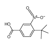4-叔丁基-3-硝基苯甲酸 结构式
