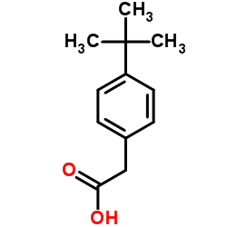 4-叔丁基苯乙酸 结构式