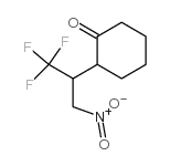 2-(1-三氟甲基-2-硝基乙基)环己酮 结构式
