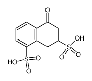 5-氧代-5,6,7,8-四氢萘-1,7-二磺酸 结构式