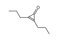 2,3-二丙基-2-环丙烯-1-酮 结构式
