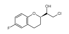 (2R)-α-(氯甲基)-6-氟-3,4-二氢-2H-1-苯并吡喃-2-甲醇 结构式