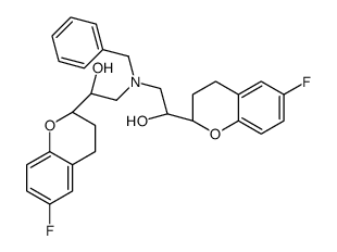 N-苄基(-)-奈必洛尔 结构式