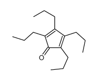 2,3,4,5-四丙基环戊-2,4-二烯-1-酮 结构式